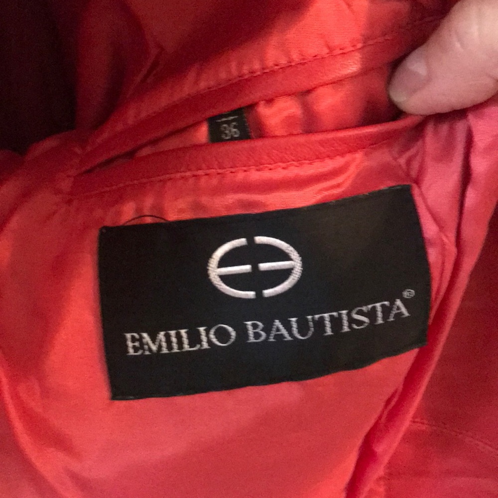 Red Leather Jacket 🧥😍 - Picture 5 of 6
